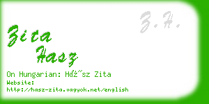 zita hasz business card